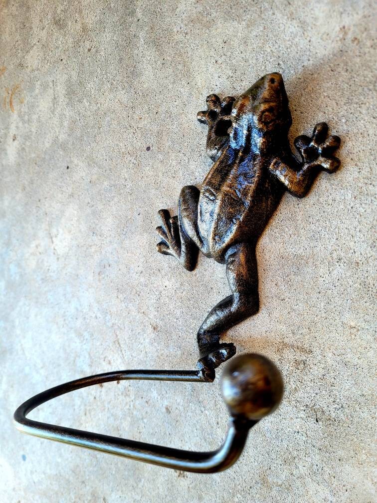 Frog Toilet Paper Holder for Bathroom Storage, TP Holder, Choose your Color, Frog decor, Nature Beach Sea Jungle Rainforest Toad, kids bath