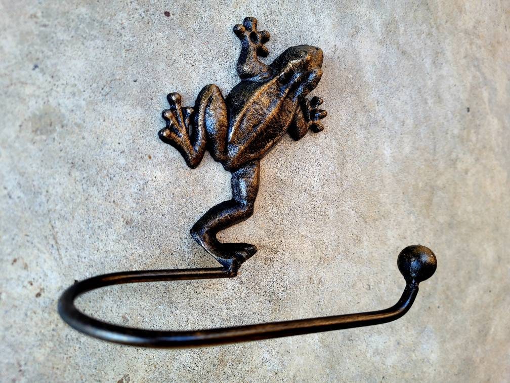 Frog Toilet Paper Holder for Bathroom Storage, TP Holder, Choose your Color, Frog decor, Nature Beach Sea Jungle Rainforest Toad, kids bath
