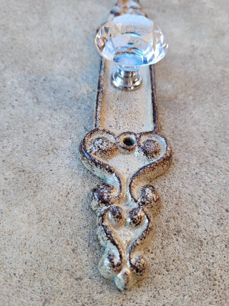 Doorknob Wall Hook | PICK YOUR COLOR | Cast Iron | Wall Rack | Coat Rack | Wall Hanger | FleurDeLisJunkie | Farmhouse Crystal | fleur