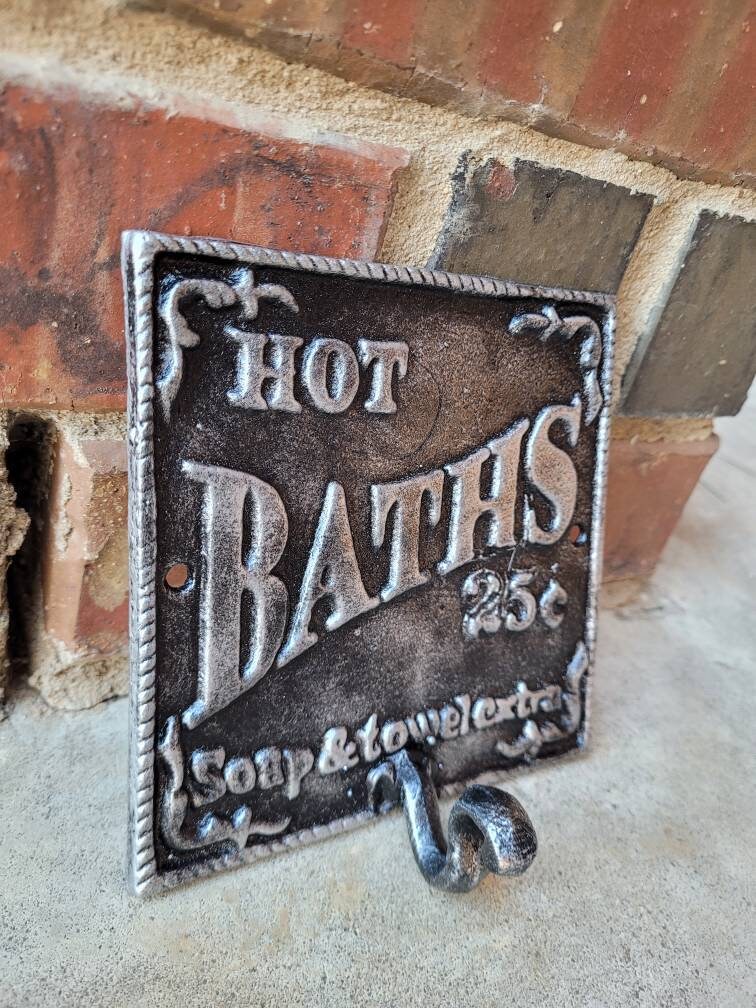 Bath Towel Hook, PICK YOUR COLOR, Wall Hook for Bathroom, Towel Holder | FleurDeLisJunkie |