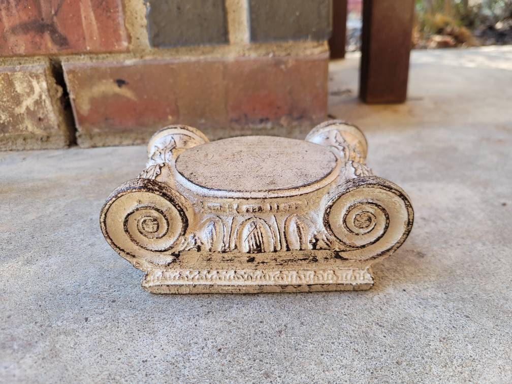 Candle Holder | PICK YOUR COLOR | Pillar | Capital | Riser | Rose Bowl Riser | Old World | Medieval | Traditional | FleurDeLisJunkie