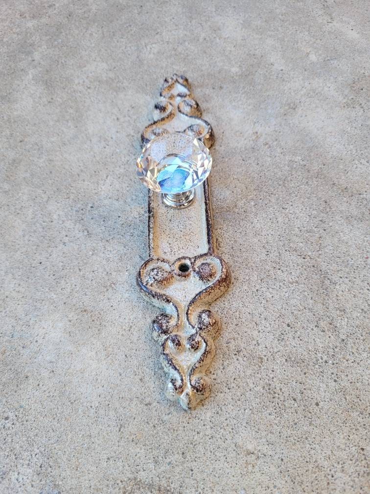 Doorknob Wall Hook | PICK YOUR COLOR | Cast Iron | Wall Rack | Coat Rack | Wall Hanger | FleurDeLisJunkie | Farmhouse Crystal | fleur