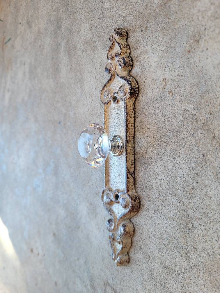 Doorknob Wall Hook | PICK YOUR COLOR | Cast Iron | Wall Rack | Coat Rack | Wall Hanger | FleurDeLisJunkie | Farmhouse Crystal | fleur