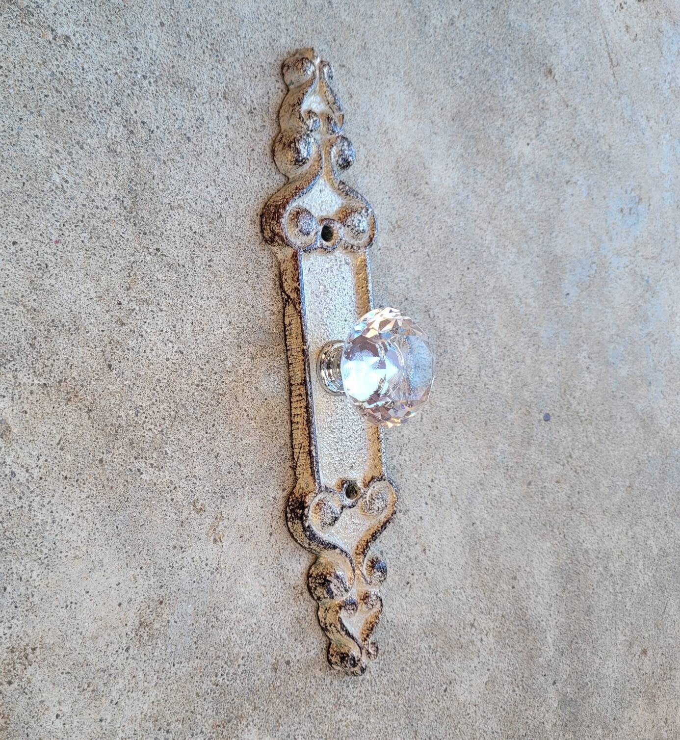 Doorknob Wall Hook | PICK YOUR COLOR | Cast Iron | Wall Rack | Coat Rack | Wall Hanger | FleurDeLisJunkie | Farmhouse Crystal | fleur
