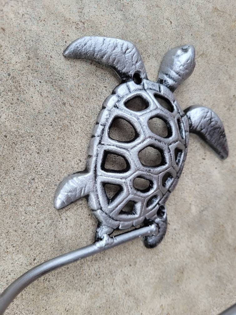Sea Turtle Toilet Paper Holder, TP Holder, Toilet Tissue Holder, Nature, Wall Hook, Beach Cottage, Lake house bathroom decor, Bath fixture