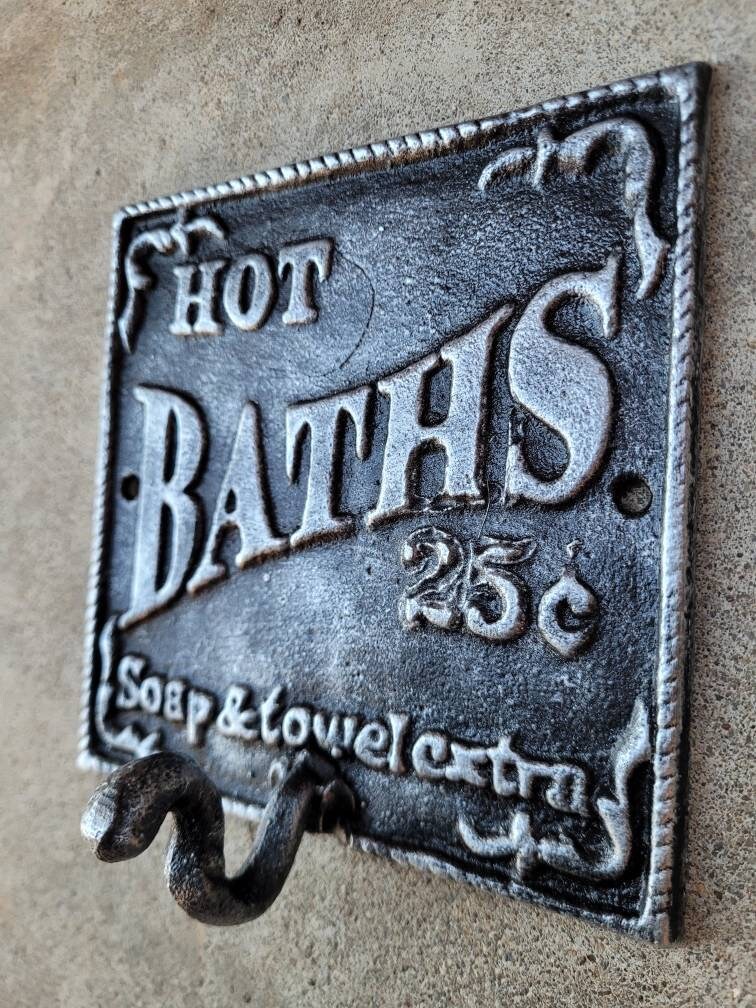 Bath Towel Hook, PICK YOUR COLOR, Wall Hook for Bathroom, Towel Holder | FleurDeLisJunkie |