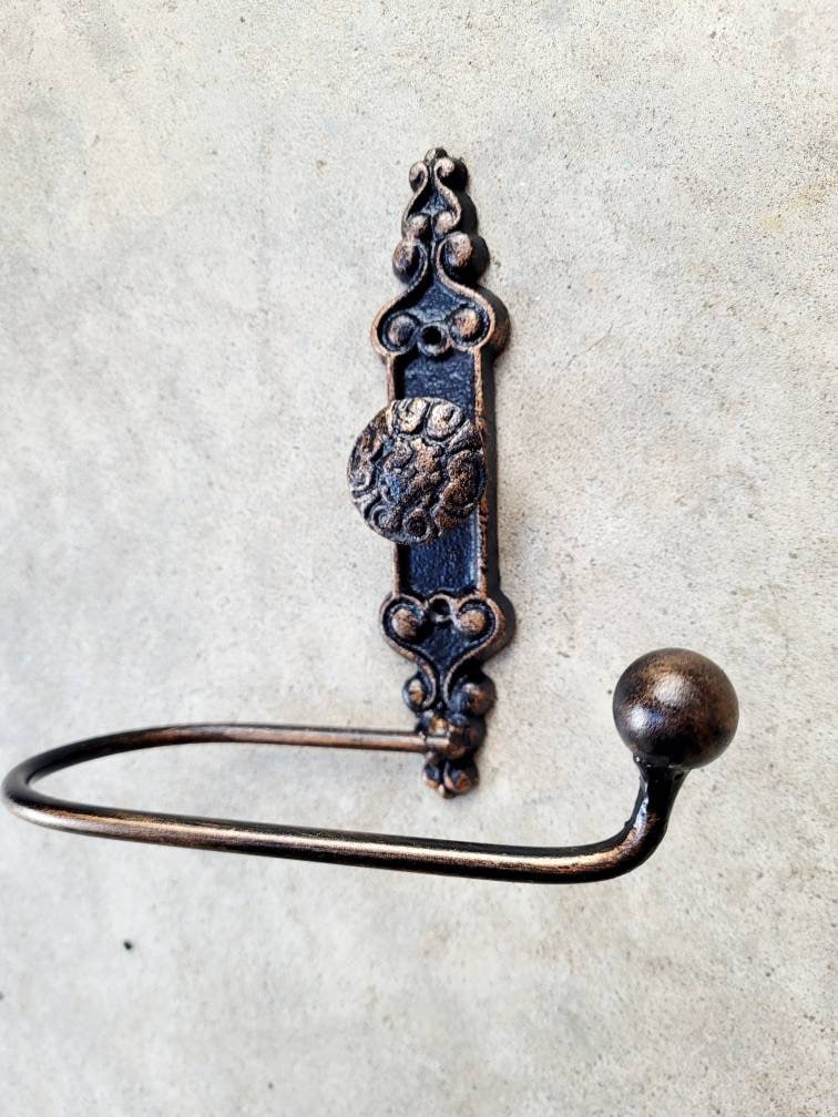Toilet Paper Holder | Bathroom Hardware | Tissue Holder | TP Hanger | FleurDeLisJunkie | Wall mounted Door Knob design TP Holder | NEW