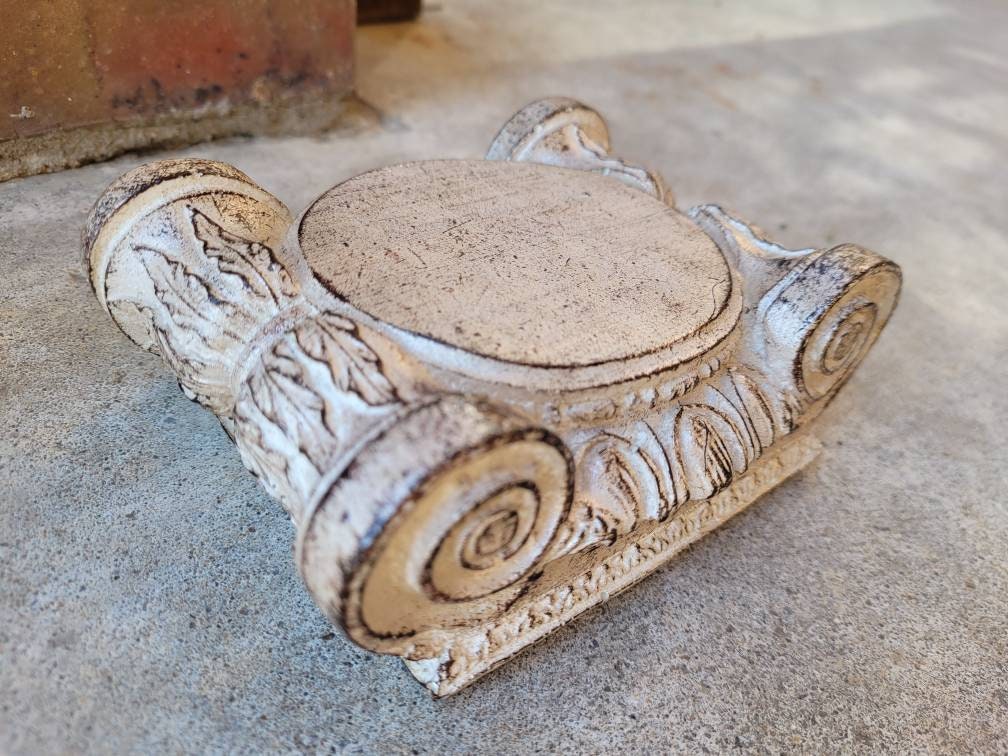 Candle Holder | PICK YOUR COLOR | Pillar | Capital | Riser | Rose Bowl Riser | Old World | Medieval | Traditional | FleurDeLisJunkie