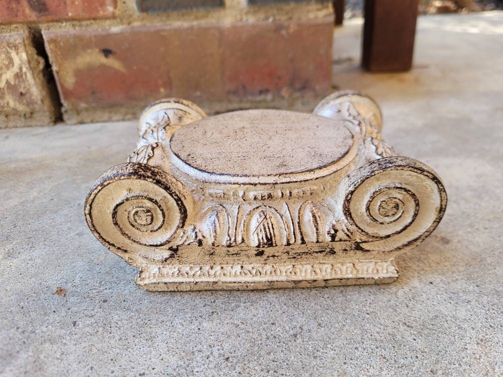 Candle Holder | PICK YOUR COLOR | Pillar | Capital | Riser | Rose Bowl Riser | Old World | Medieval | Traditional | FleurDeLisJunkie