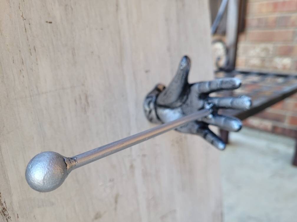 Iron Hand Toilet Paper Holder, PICK Your COLOR, TP Holder, Toilet Tissue Holder, Towel Wall Hook hanger, Eclectic Modern Unique Bathroom