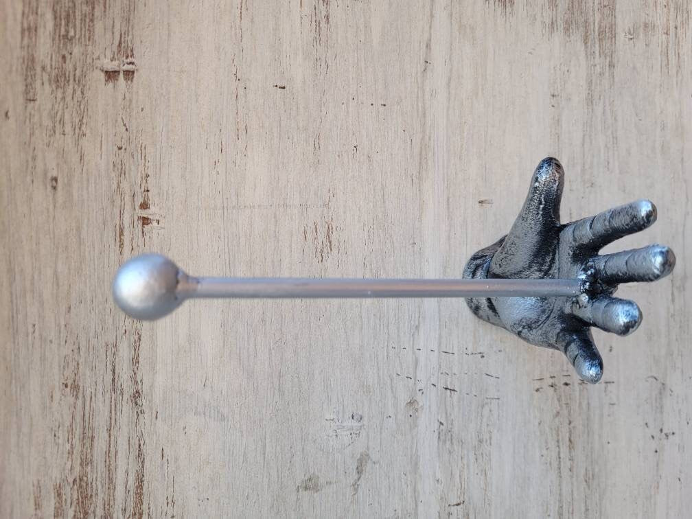 Iron Hand Toilet Paper Holder, PICK Your COLOR, TP Holder, Toilet Tissue Holder, Towel Wall Hook hanger, Eclectic Modern Unique Bathroom