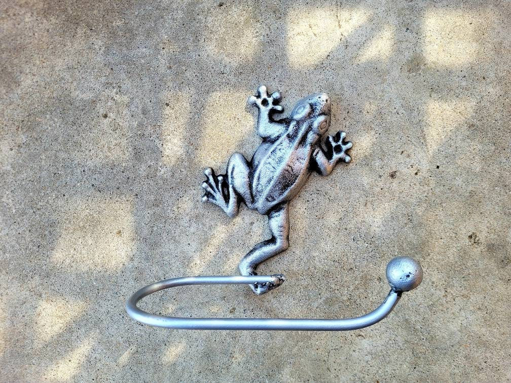 Frog Toilet Paper Holder for Bathroom Storage, TP Holder, Choose your Color, Frog decor, Nature Beach Sea Jungle Rainforest Toad, kids bath