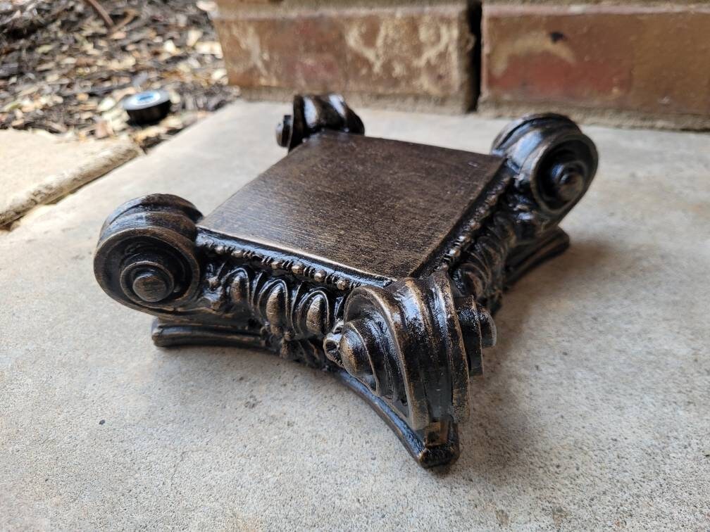 Capital | Candle Holder | PICK YOUR COLOR | Pillar Candle Holder | Rose Bowl Riser| Traditional | Riser | Medieval | FleurDeLisJunkie
