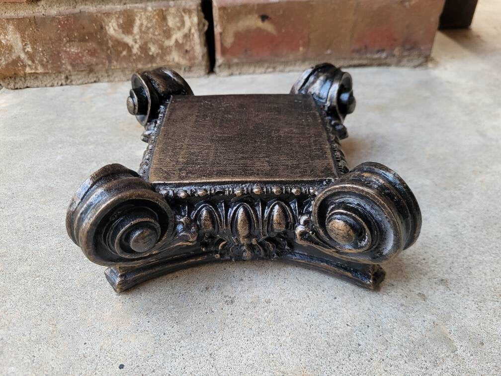 Capital | Candle Holder | PICK YOUR COLOR | Pillar Candle Holder | Rose Bowl Riser| Traditional | Riser | Medieval | FleurDeLisJunkie