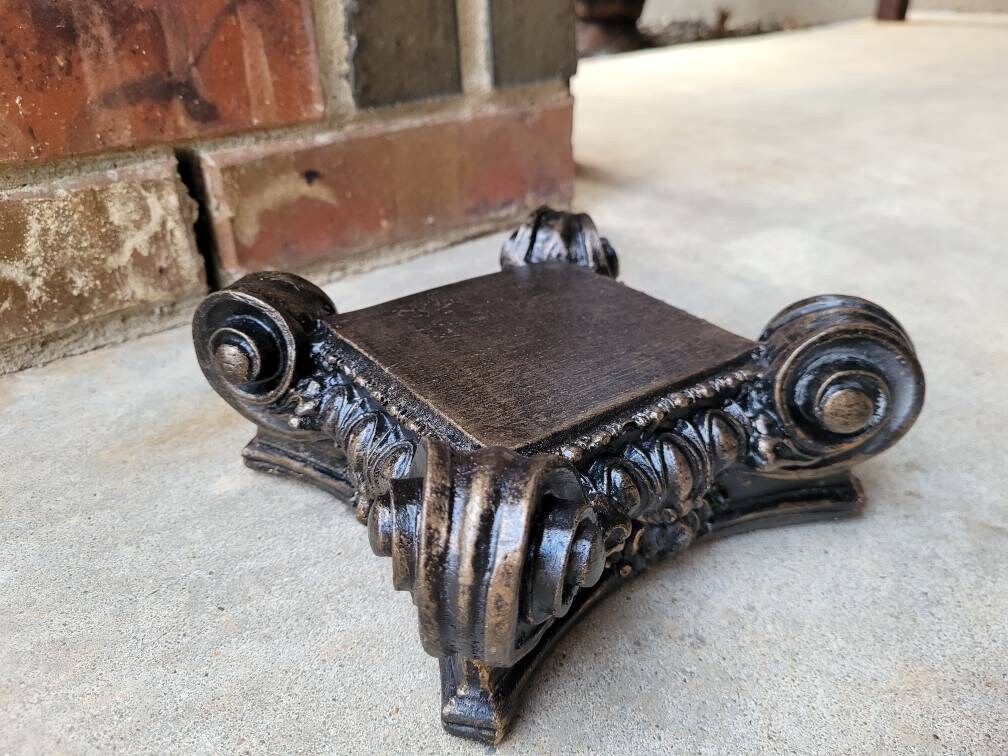 Capital | Candle Holder | PICK YOUR COLOR | Pillar Candle Holder | Rose Bowl Riser| Traditional | Riser | Medieval | FleurDeLisJunkie