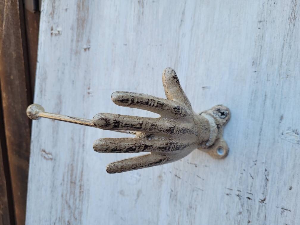 Hand Toilet Paper Holder, TP Holder, Toilet Tissue Holder, towel Wall Hook hanger, Iron Hand TP holder, Modern