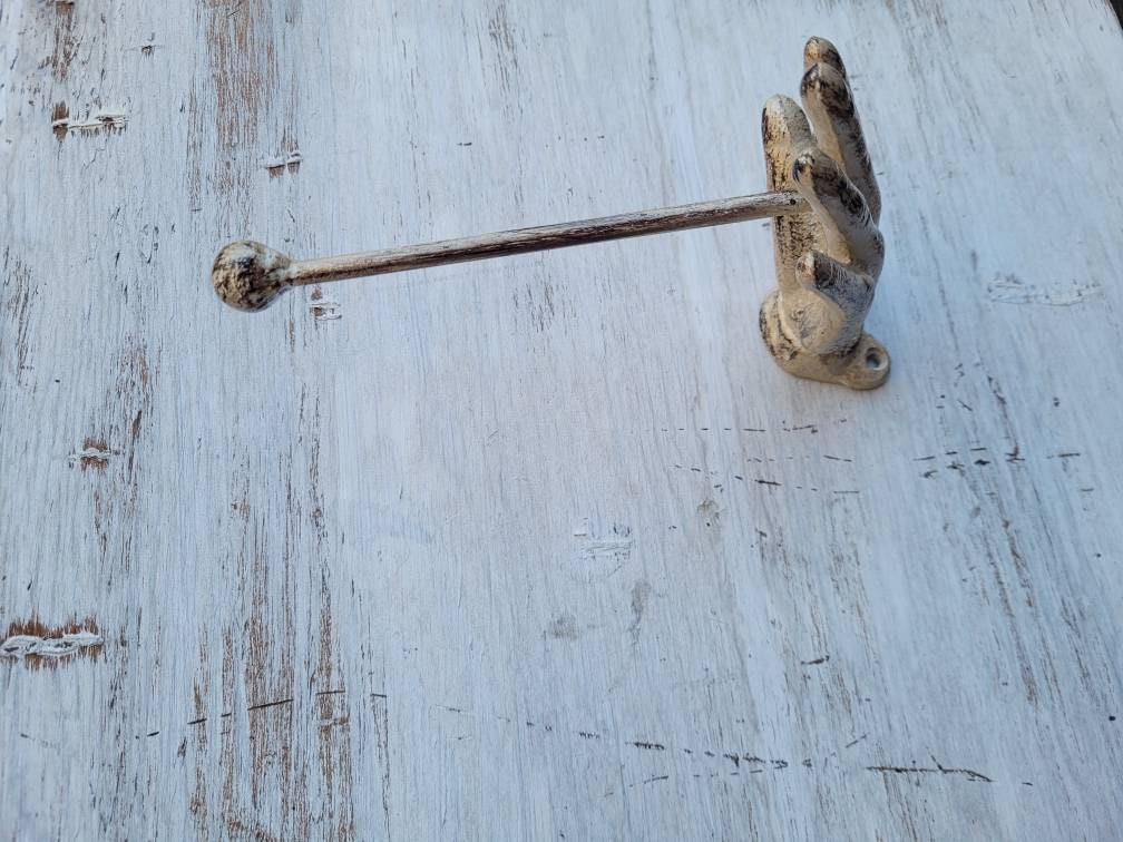 Hand Toilet Paper Holder, TP Holder, Toilet Tissue Holder, towel Wall Hook hanger, Iron Hand TP holder, Modern
