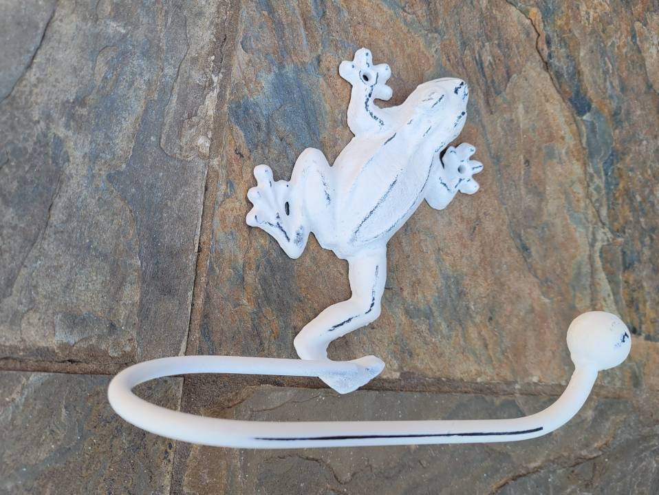 Frog Toilet Paper Holder for Bathroom Storage, TP Holder, Choose your Color, Frog decor, Nature Beach Sea Jungle Rainforest Toad, kids bath
