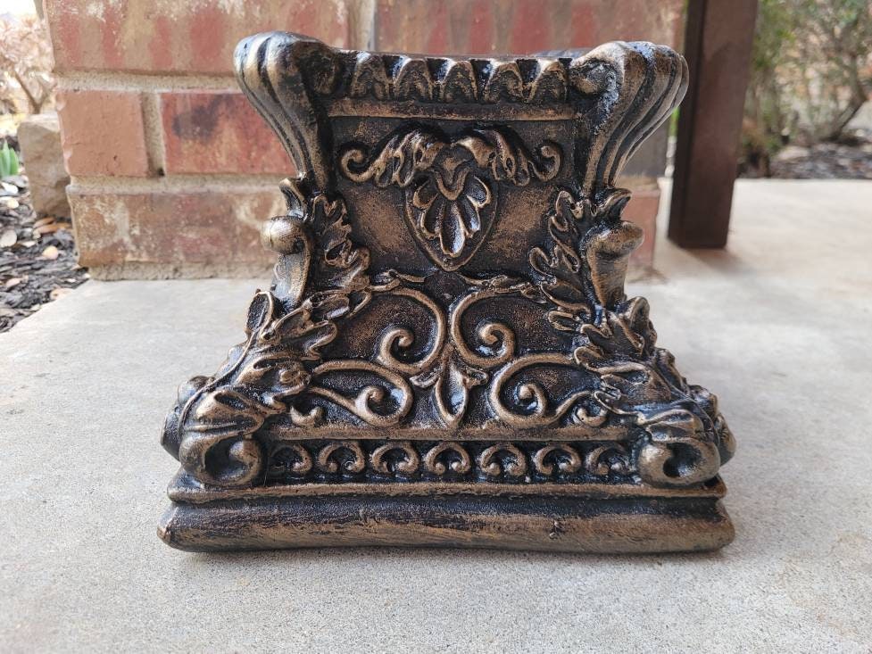 Large Capital | PICK YOUR COLOR | Pillar Candle Holder | Rose Bowl Riser | Candle Holders | Pillar Candle | FleurDeLisJunkie |