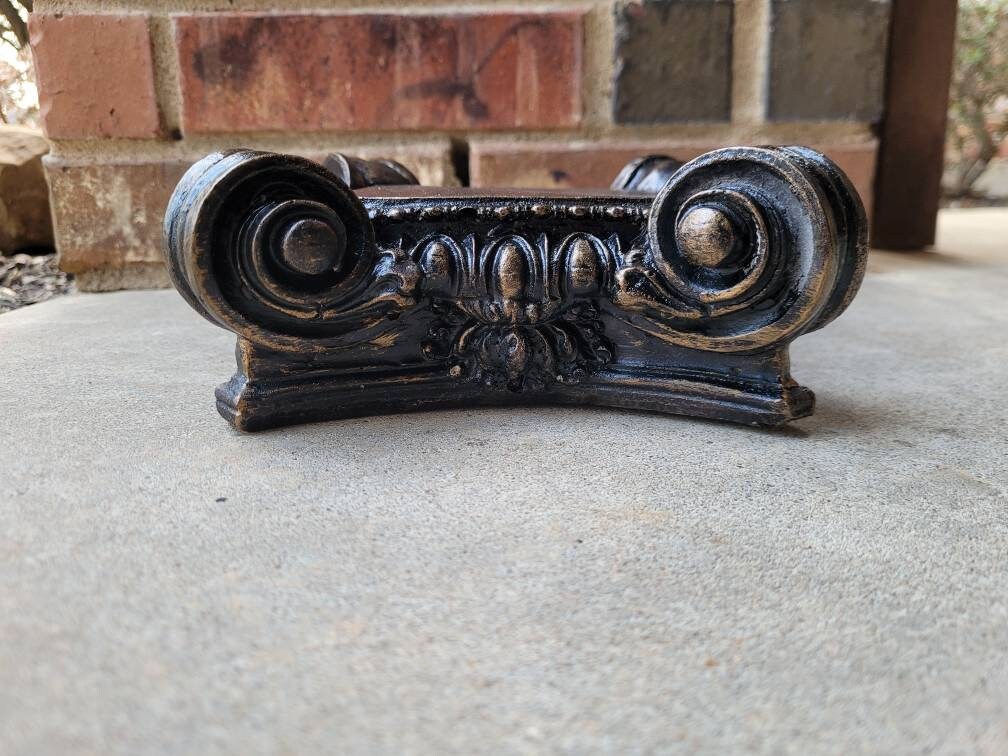 Capital | Candle Holder | PICK YOUR COLOR | Pillar Candle Holder | Rose Bowl Riser| Traditional | Riser | Medieval | FleurDeLisJunkie