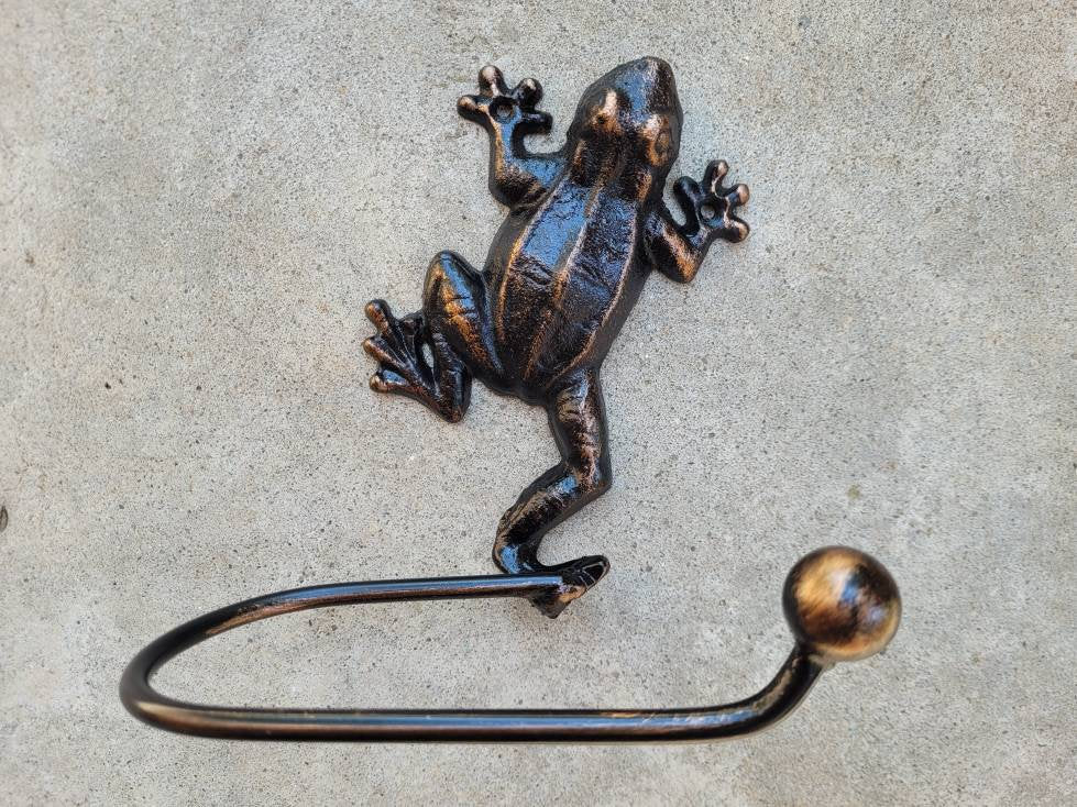 Frog Toilet Paper Holder for Bathroom Storage, TP Holder, Choose your Color, Frog decor, Nature Beach Sea Jungle Rainforest Toad, kids bath