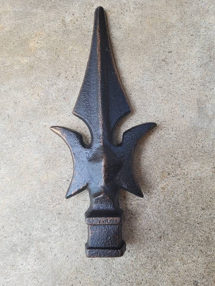 Spear Finial Fence Decor | PICK YOUR COLOR | French Country Home Decor Hardware Garden Backyard Decor Fencing Supplies Finials Top Rail Top