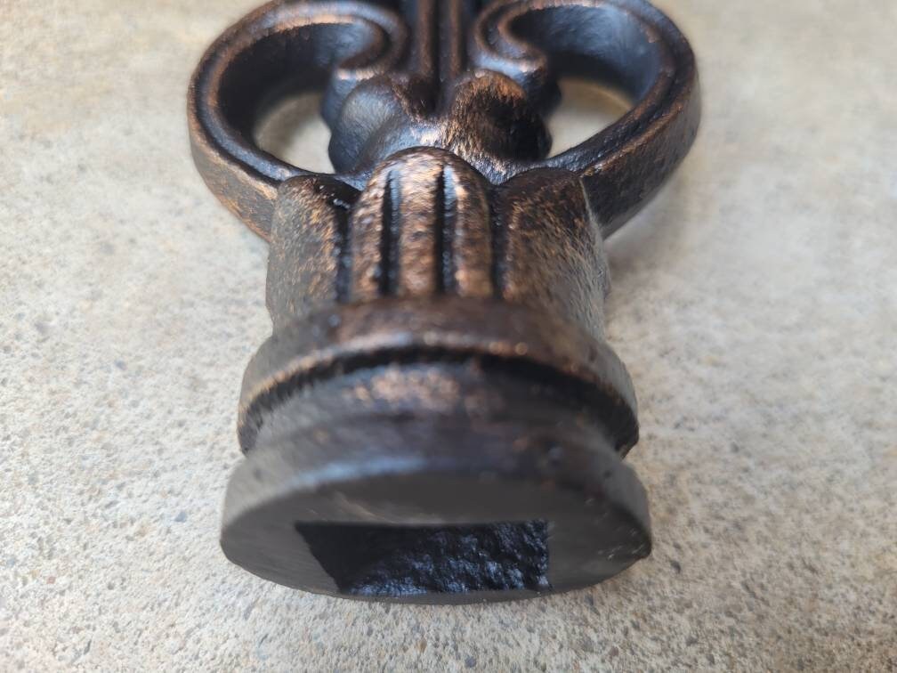Cast Iron Fleur De Lis Finial | PICK YOUR COLOR | Fence French Country Home Decor | Garden Backyard Decor Fencing Supplies Finials Fence top