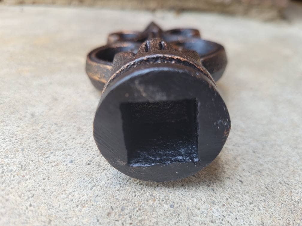 Cast Iron Fleur De Lis Finial | PICK YOUR COLOR | Fence French Country Home Decor | Garden Backyard Decor Fencing Supplies Finials Fence top