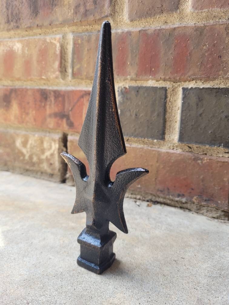 Spear Finial Fence Decor | PICK YOUR COLOR | French Country Home Decor Hardware Garden Backyard Decor Fencing Supplies Finials Top Rail Top