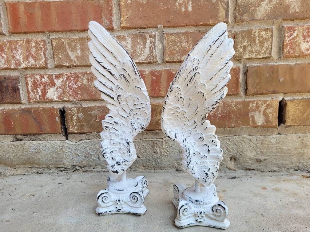 Angel Wings Decor for Old World, PICK YOUR COLOR, Transitional decor, Christian, tabletop decor, ornate decor, gold