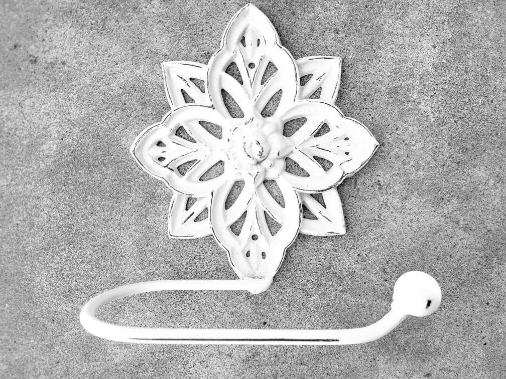 Toilet Paper Holder | PICK Your COLOR | Shabby chic bath | Tissue Holder | TP Hanger | Cottage Bathroom Decor | Ornate | FleurDeLisJunkie