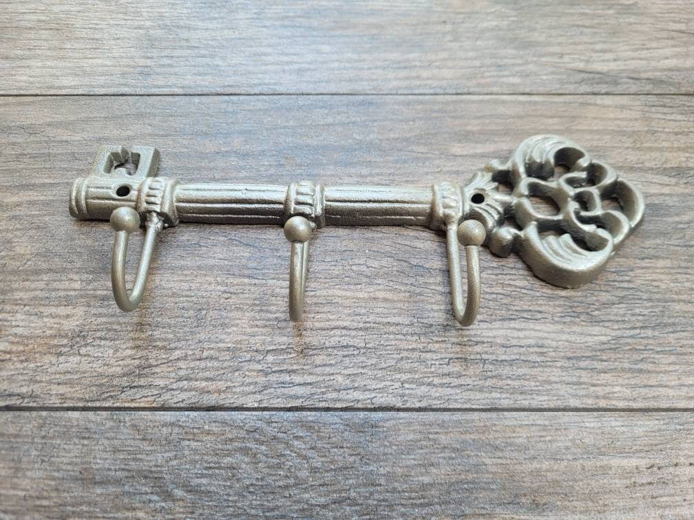 Key Holder, PICK YOUR COLOR, Key Rack, Key Hanger, Wall Key Holder, Key Hook, Skeleton Key Wall Hook, Organization Home Decor | Fleur