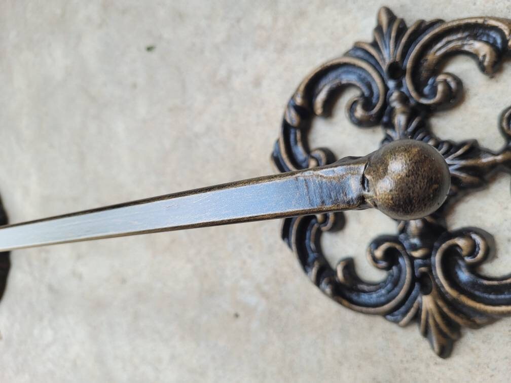 Metal Towel Bar for Bathrooom, PICK YOUR COLOR. Iron Towel Holder for Bath | Fleur de Lis Towel Rod