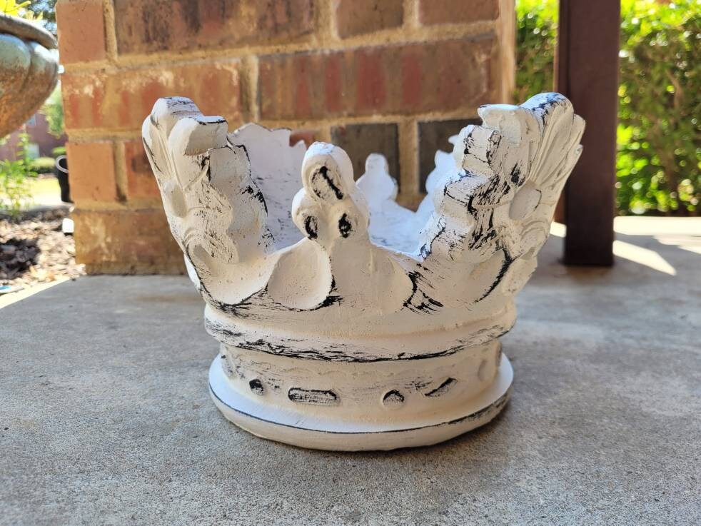 Crown candle ring holder for pillar candle | PICK YOUR COLOR | Crown finial | FleurDeLisJunkie | Royal Queen King Princess Home Decor | New