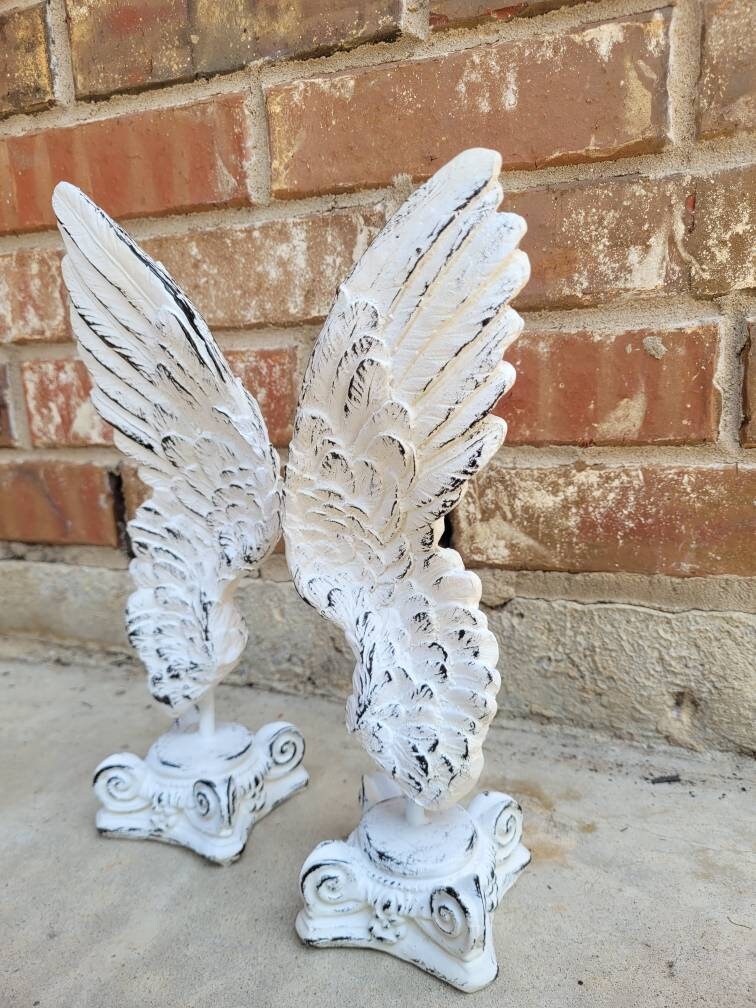 Angel Wings Decor for Old World, PICK YOUR COLOR, Transitional decor, Christian, tabletop decor, ornate decor, gold