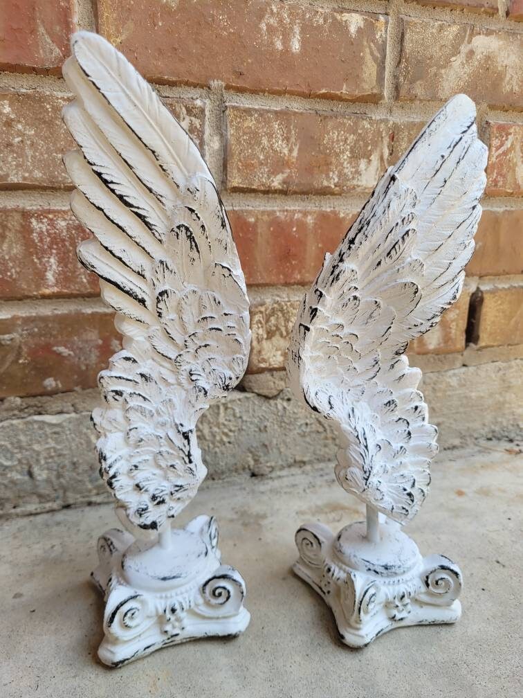 Angel Wings Decor for Old World, PICK YOUR COLOR, Transitional decor, Christian, tabletop decor, ornate decor, gold