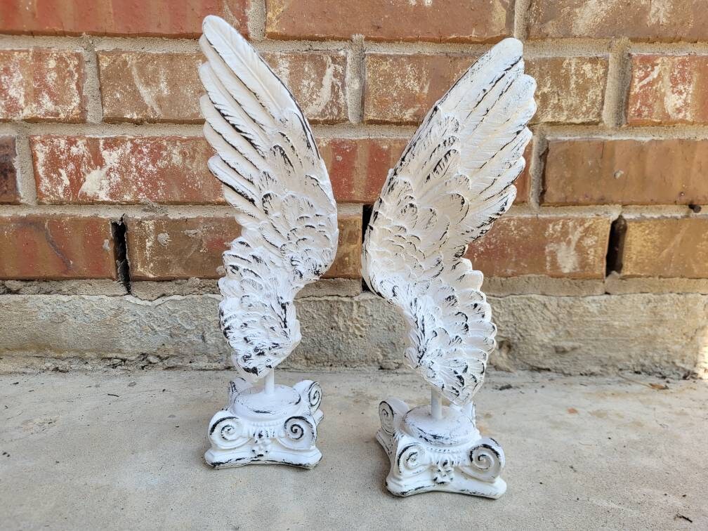 Angel Wings Decor for Old World, PICK YOUR COLOR, Transitional decor, Christian, tabletop decor, ornate decor, gold