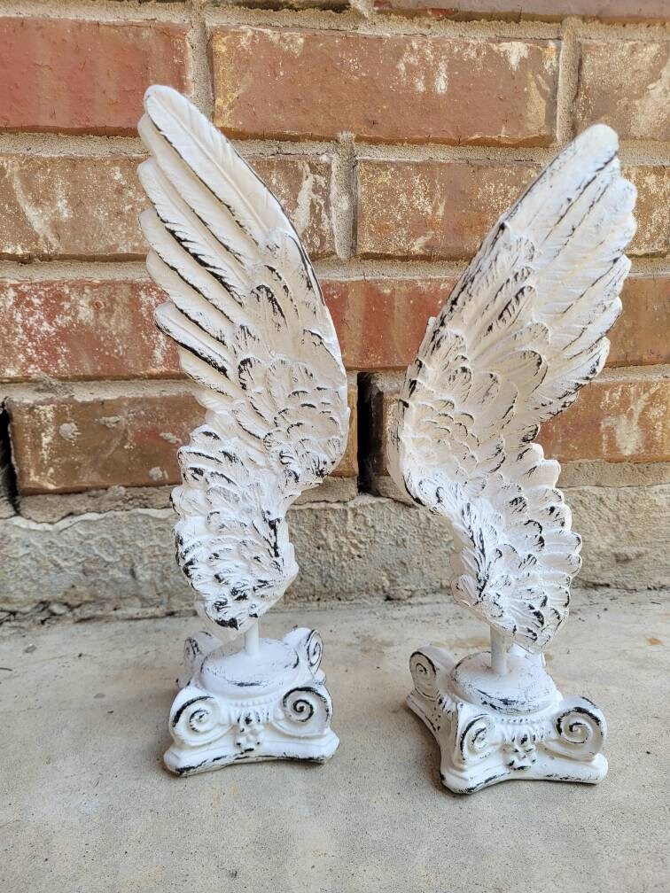 Angel Wings Decor for Old World, PICK YOUR COLOR, Transitional decor, Christian, tabletop decor, ornate decor, gold
