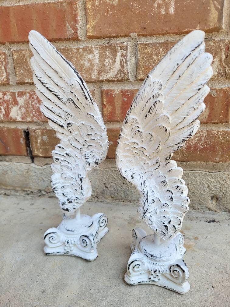 Angel Wings Decor for Old World, PICK YOUR COLOR, Transitional decor, Christian, tabletop decor, ornate decor, gold
