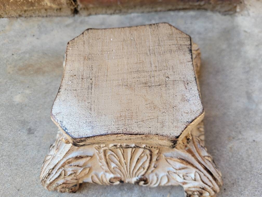 Pillar Capital Candle Holder. PICK YOUR COLOR. Shabby White, French Country home decor. Handmade and Hand finished. FleurDeLisJunkie