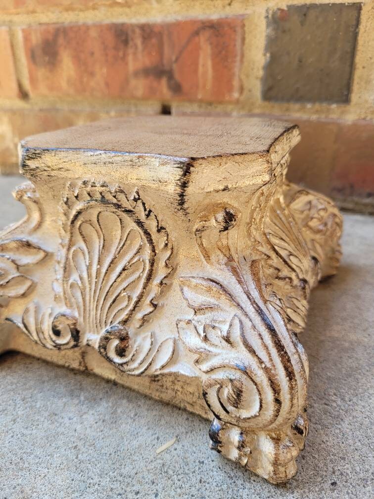 Pillar Capital Candle Holder. PICK YOUR COLOR. Shabby White, French Country home decor. Handmade and Hand finished. FleurDeLisJunkie