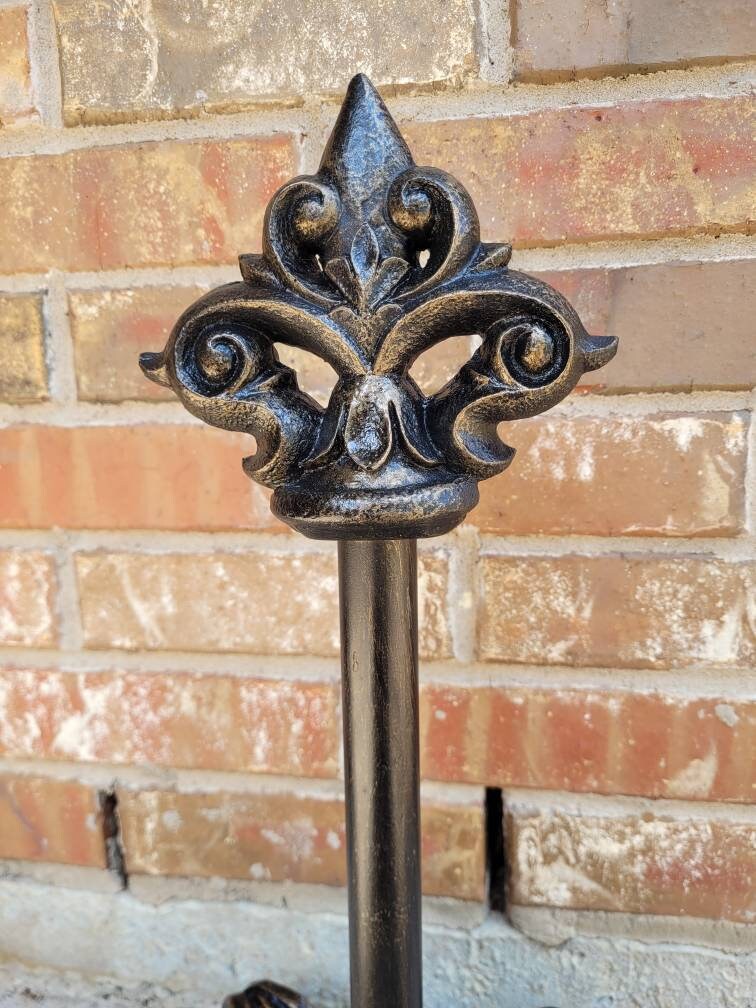 Paper Towel Holder with Fleur de Lis Top, PICK YOUR COLOR, Tuscan Kitchen | Fleur de Lis | French Country | FleurDeJunkie