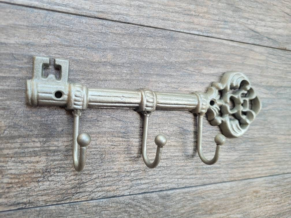 Key Holder, PICK YOUR COLOR, Key Rack, Key Hanger, Wall Key Holder, Key Hook, Skeleton Key Wall Hook, Organization Home Decor | Fleur