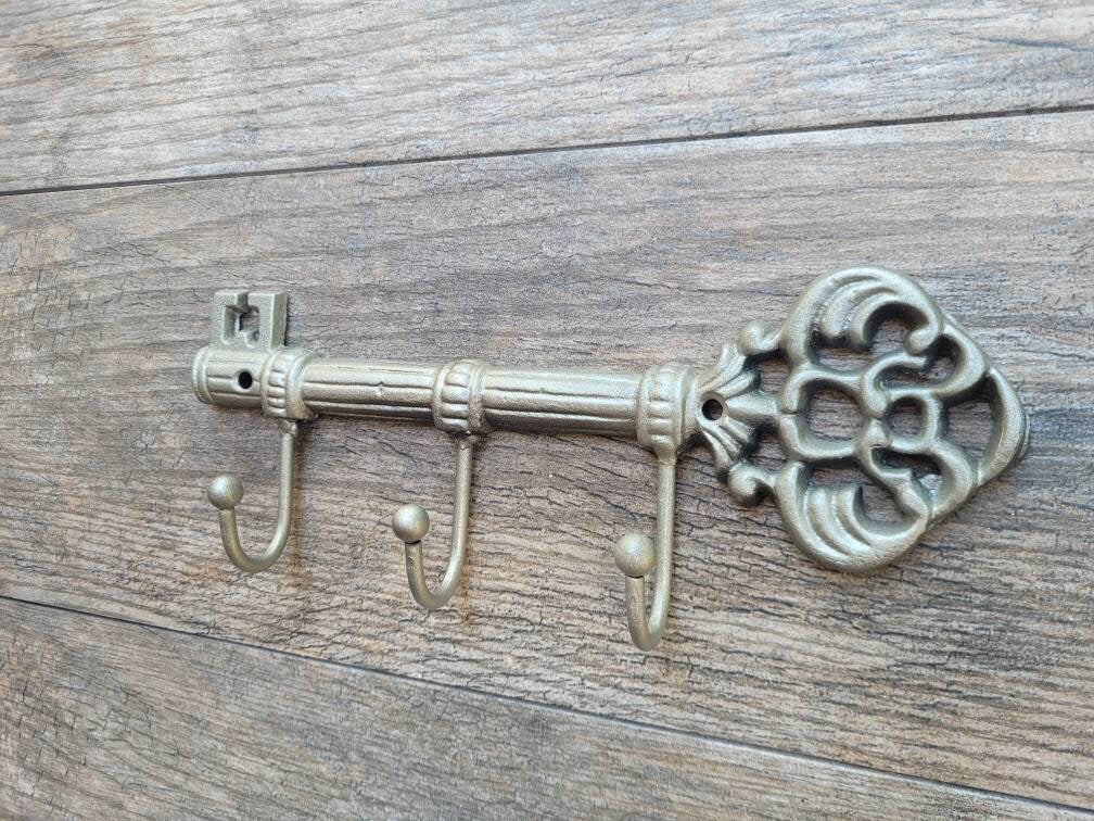 Key Holder, PICK YOUR COLOR, Key Rack, Key Hanger, Wall Key Holder, Key Hook, Skeleton Key Wall Hook, Organization Home Decor | Fleur