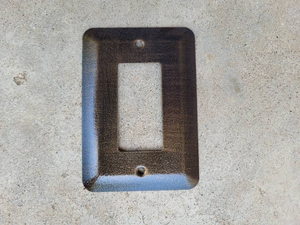 Single Rocker | PICK YOUR COLOR | Metal Switch Plate Cover | Rocker Switch Cover | Rocker Plate| Rocker Cover | FleurDeLisJunkie |