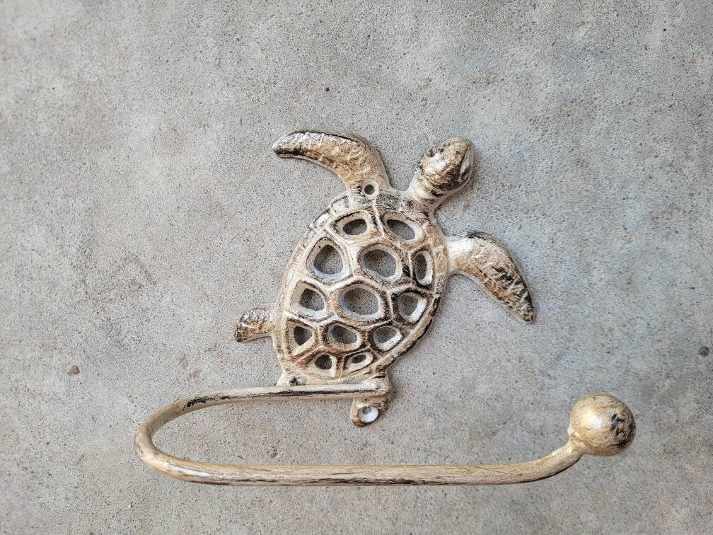 Sea Turtle Toilet Paper Holder | PICK your COLOR | TP Holder, Toilet Tissue Holder, Nature Wall Hook, Beach Lake house bathroom Bath fixture