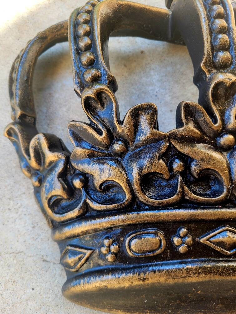 Crown Wall Plaque | PICK YOUR COLOR | Castle Medieval | Old World Decor | King | FleurDeLisJunkie | Queen | Wall Crown | Royal | Princess