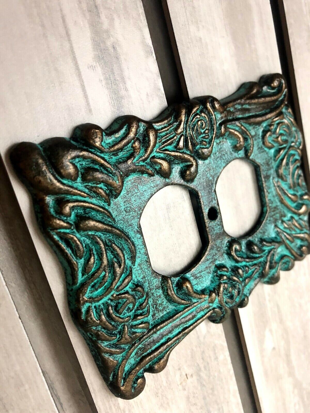 Ornate Outlet Switch Cover, PICK YOUR COLOR, Plug Cover for Home, FleurDeLisJunkie, Light switch wall plate.