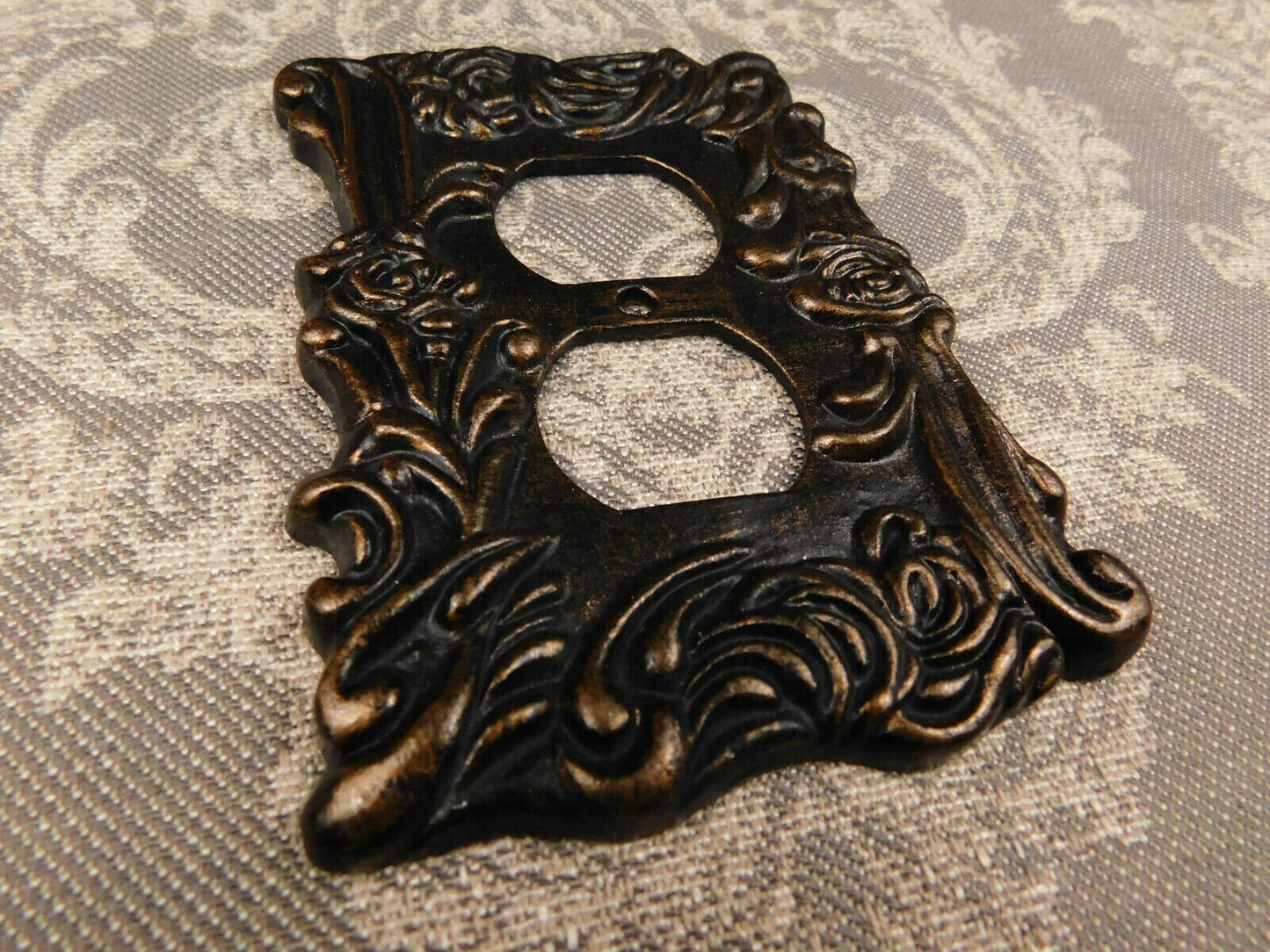 Ornate Outlet Switch Cover, PICK YOUR COLOR, Plug Cover for Home, FleurDeLisJunkie, Light switch wall plate.