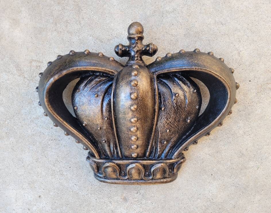 Crown Wall Plaque | PICK YOUR COLOR | Medieval | Old World | King | FleurDeLisJunkie | Queen | Wall Crown | Royal | Princess